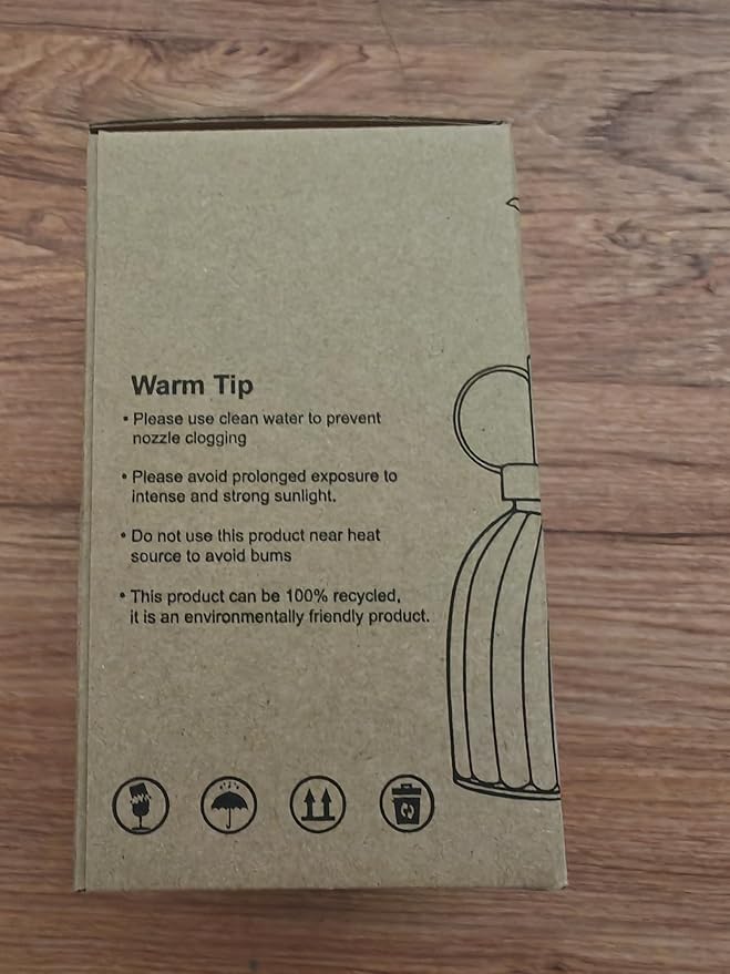 OFFIDIX Glass Watering Spray Bottle,Plant Mister Watering can Indoor with Bronze Plastic Top Pump, Glass Small Watering Can for Garden, Plants, Cleaning (Purple)