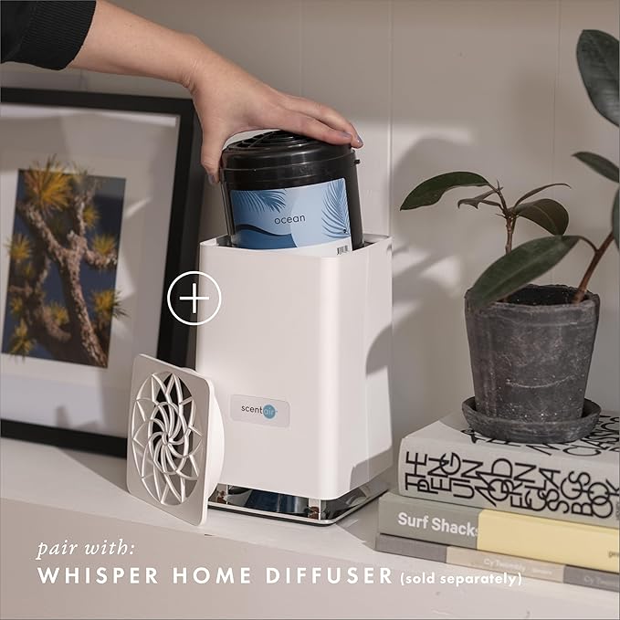 ScentAir Whisper Home Monthly Plug-in Refill, Fragrance Cartridge for Home and Office, Ocean