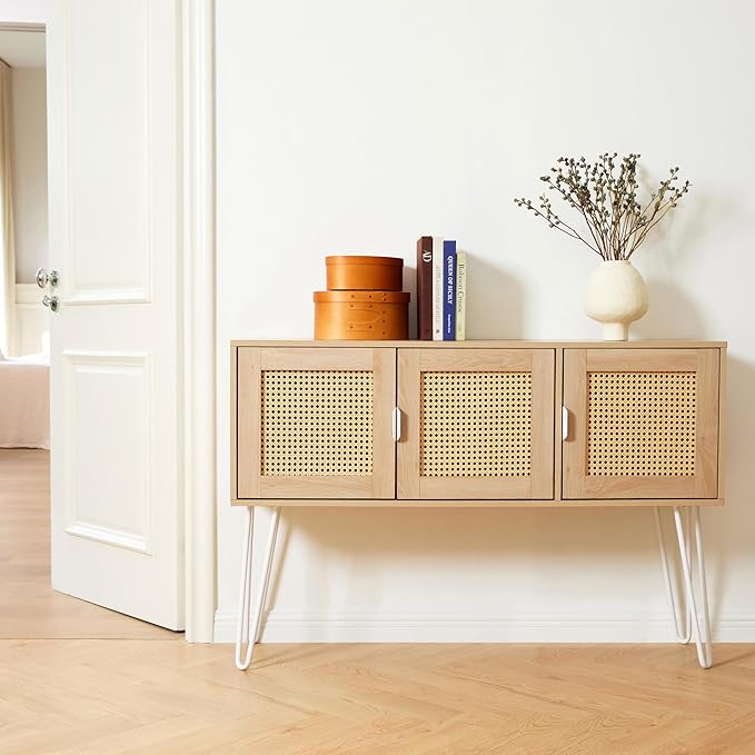 Netstar Entryway Table, Sofa Table, Console Tables for Entryway, Behind Couch Sofa Narrow Long, Foyer Tables w/Storage Drawers for Entry Way Hallway Living Room Home Decor, Wood Boho Farmhouse, Wood