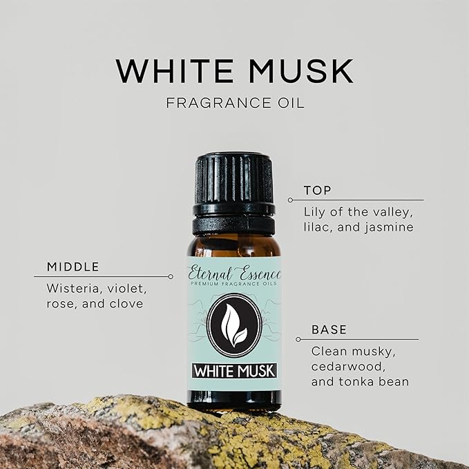 White Musk Premium Grade Fragrance Oil - 10ml - Scented Oil