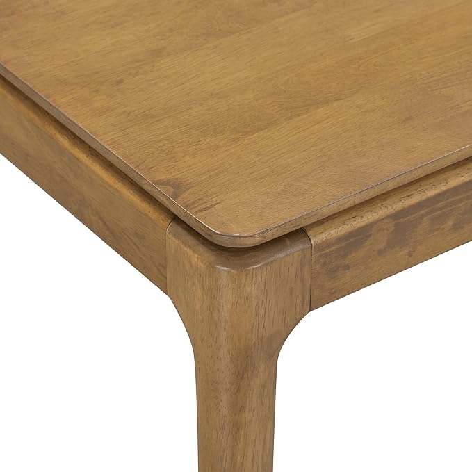 NTC Mingle Desk 47 Inch Modern Design, Rectangular Dinner Table for Dining Room, Living Room Furniture, Effortless Assembly - Teak Look