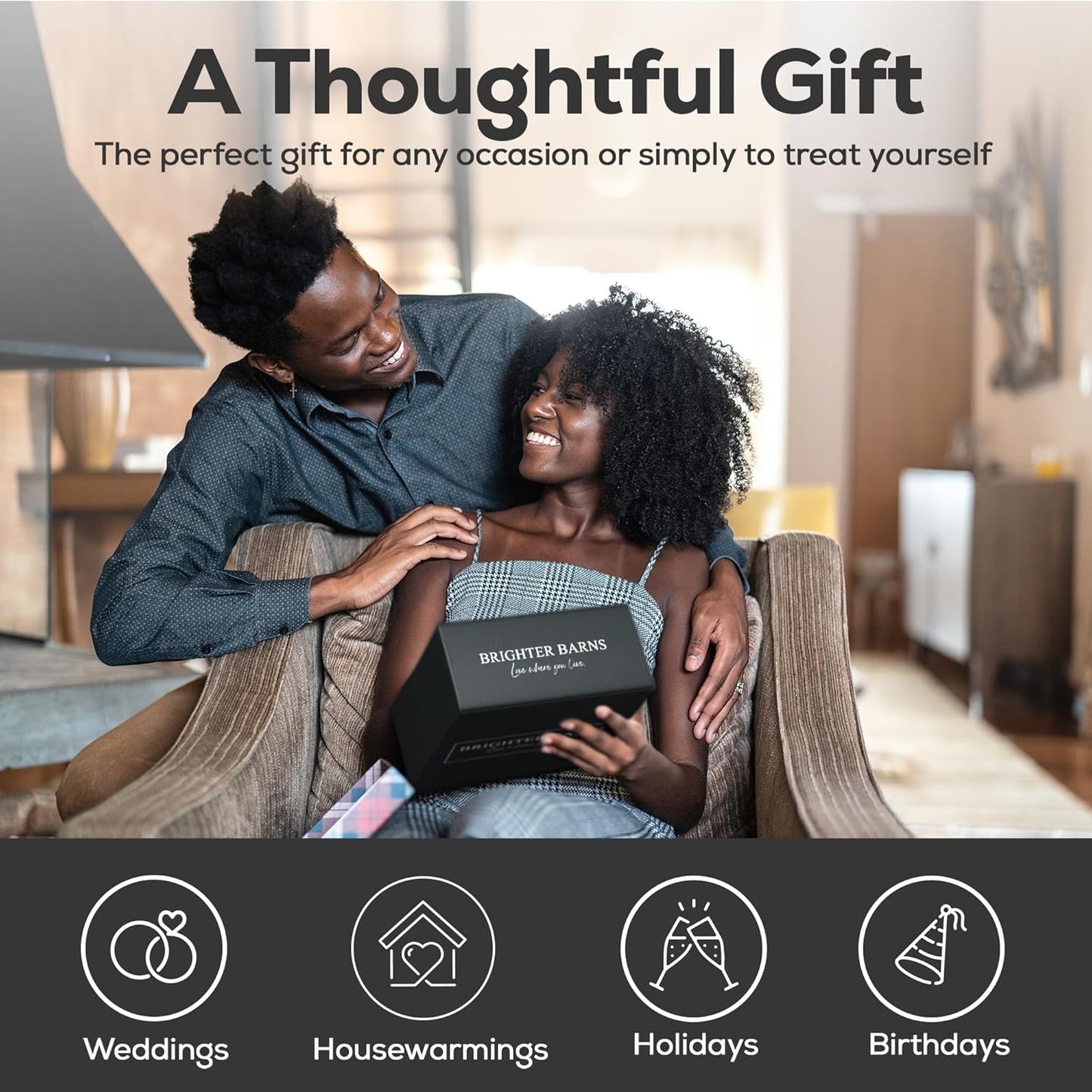 Black Glass Hand Soap Dispenser Bathroom Set by Brighter Barns - Bathroom Soap Dispenser Set with Tray and Stainless Steel Pump - Modern Decor for Kitchen, Hotel, Vacation Rental, Restaurants (Black)