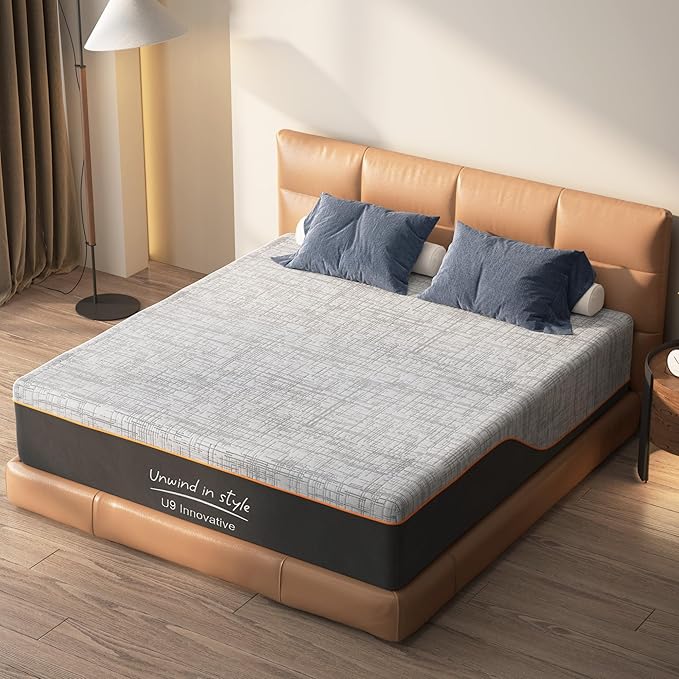 10 Inch King Size Mattress Cooling Gel- Luxurious Plush Feel with Reinforced Edge for Maximum Space & Support | CertiPUR-US Certified for Master Bedrooms & Families | Motion Isolation