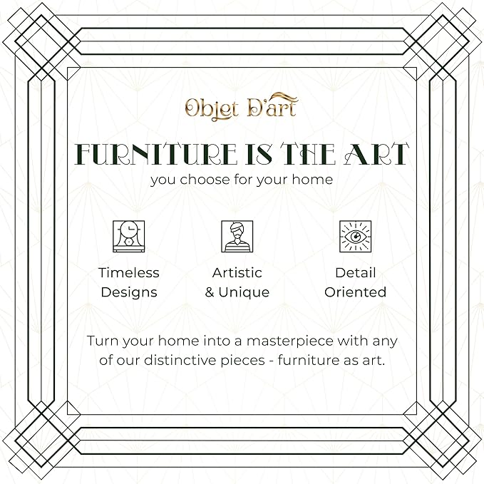 OBJET D'ART Small Round Gold Side Table, Hannah, 20" Height, Vintage Metal Accent, Side, Pedestal, Coctail and Drink Tables for Living Room and Small Spaces