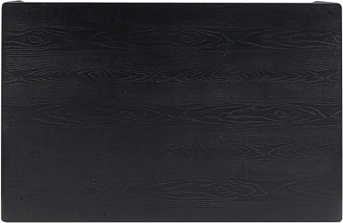 NTC Mingle 55 Inch Modern Design, Rectangular Dinner Table for Dining Room, Living Room Furniture, Effortless Assembly, Burnt Black