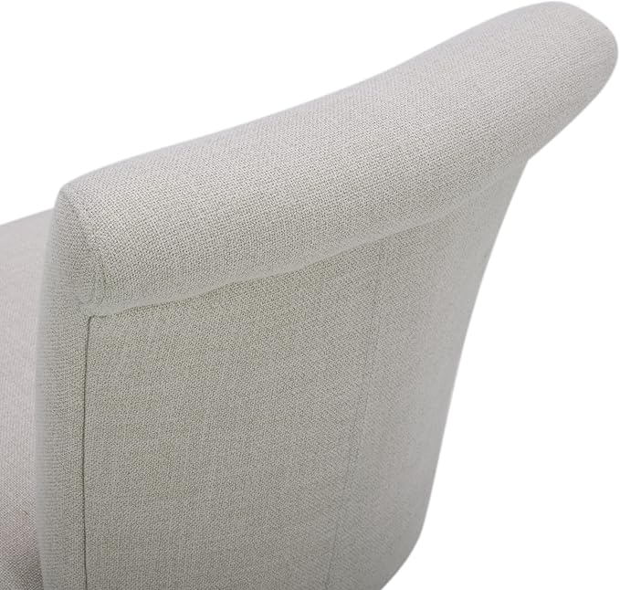 CHITA 26 Inch Counter Height Swivel Bar Stool, FSC Certified Modern Fabric Swivel Barstool Chair with Back, Linen