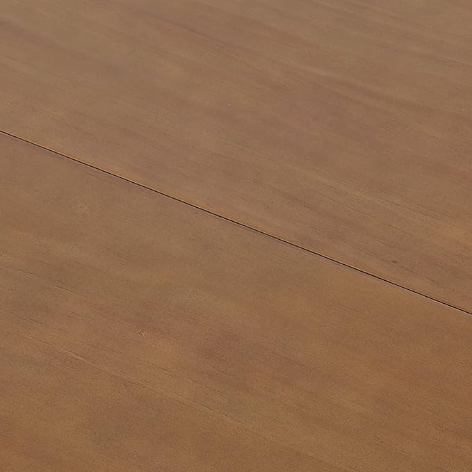 Alaterre Furniture Calais 59 Inch Mid Century Modern Dining Table for 4 - Rectangular Solid Wood Table with Minimalist Design - Mid Century Modern Furniture for Dining Room or Kitchen (Pecan Finish)