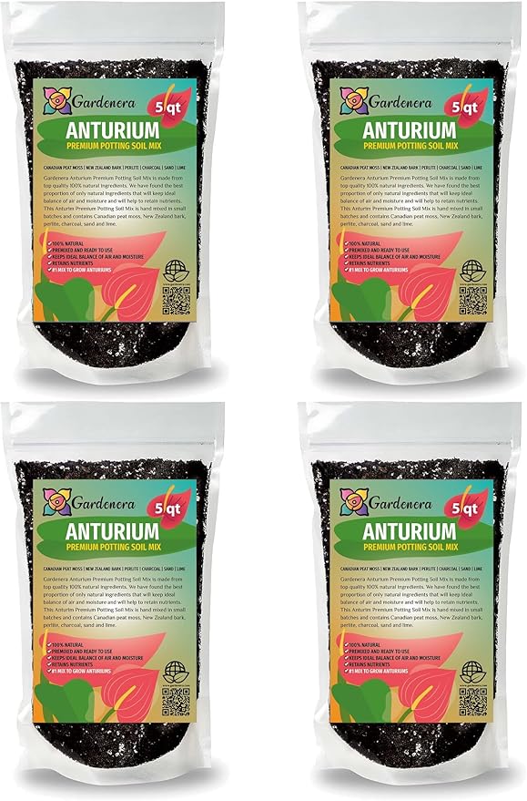 Organic Anthurium Soil Blend - Promote Strong Root Development and Beautiful Flowers - 20 QUARTS