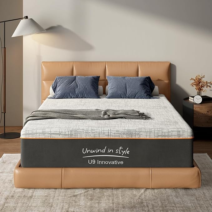 10 Inch Full Size Mattress Cooling Gel - Medium Firm for Back Support & Enhanced Space | CertiPUR-US Certified | Ideal for Adults, Teens, Guest Rooms & Couples | Bed in a Box