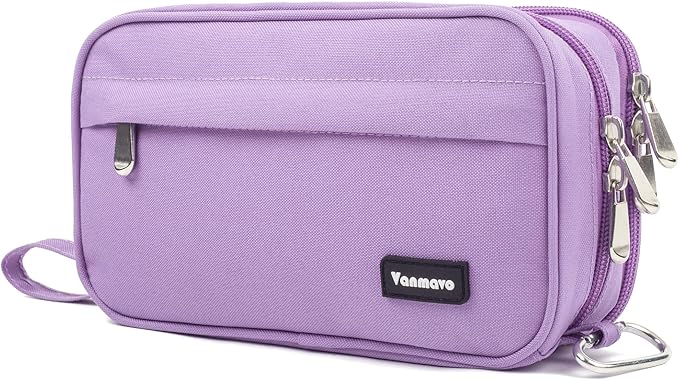 Pencil Case Big Capacity Pen Pouch Large Storage Holder Marker Pen Bag Durable 3 Compartment School Office Desk Organizer Portable Cute Zipper Stationery for Kids Teen Student Boys Girls Adults