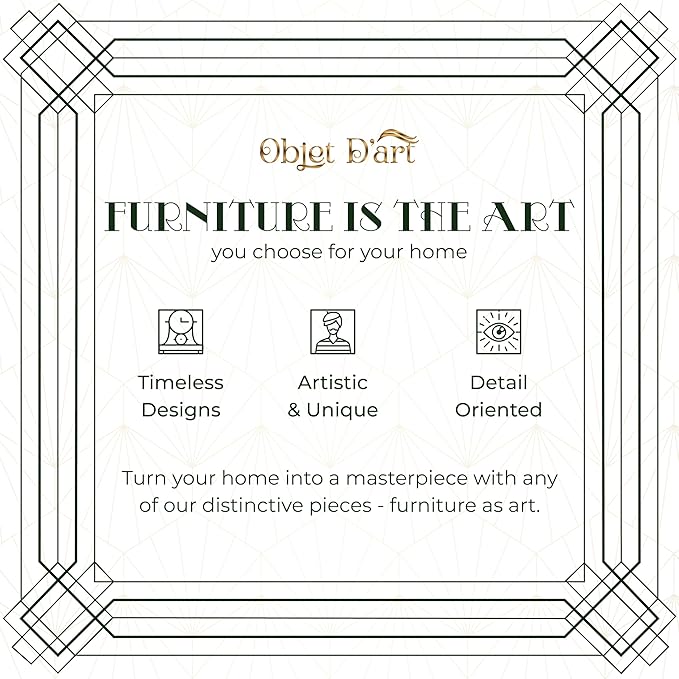 OBJET D'ART Small Round Gold End Tables, Larissa, 21'' Height, Vintage Metal Accent, Side, Pedestal, Coctail and Drink Tables for Living Room and Small Spaces