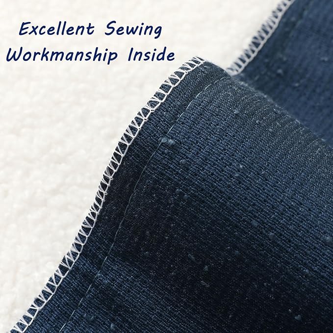 FUTEI Pack of 2 Haze Blue Decorative Throw Pillow Covers 18x18 Inch Soft Cozy Solid Boucle Textured Cushion Case,Modern Home Decor for Couch Bed Living Room