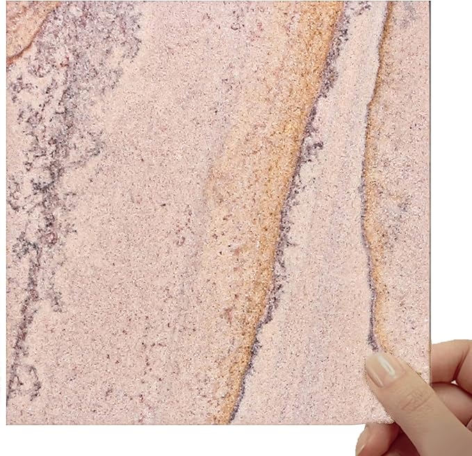 Sandstone Water Absorbent Hand Crafted Round Coasters for Drinks - 4 Inches Wide Thirsty Stone Bar, Drink Coasters- Made from Rainbow Sandstone (Design 5)