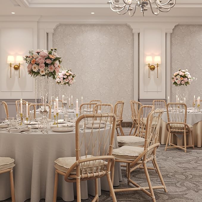 FSyueyun Gold Candle Holders Set of 3, Elegant Metal Candlestick Holders for Vintage Taper Candle Holders, Perfect for Table Centerpieces, Fireplace Mantels, Home Decor, Weddings and Party Decorations