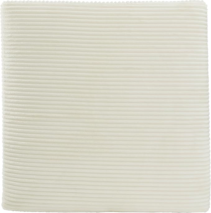 Signature Design by Ashley Lindyn Contemporary Square Tufted Upholstered Oversized Accent Ottoman, White