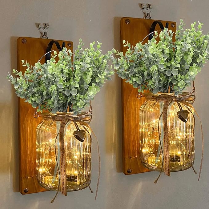 summer flower 8pcs Artificial Eucalyptus,Light Green Grey Outdoor UV Resistant Aritificial Bouguet for Decoration