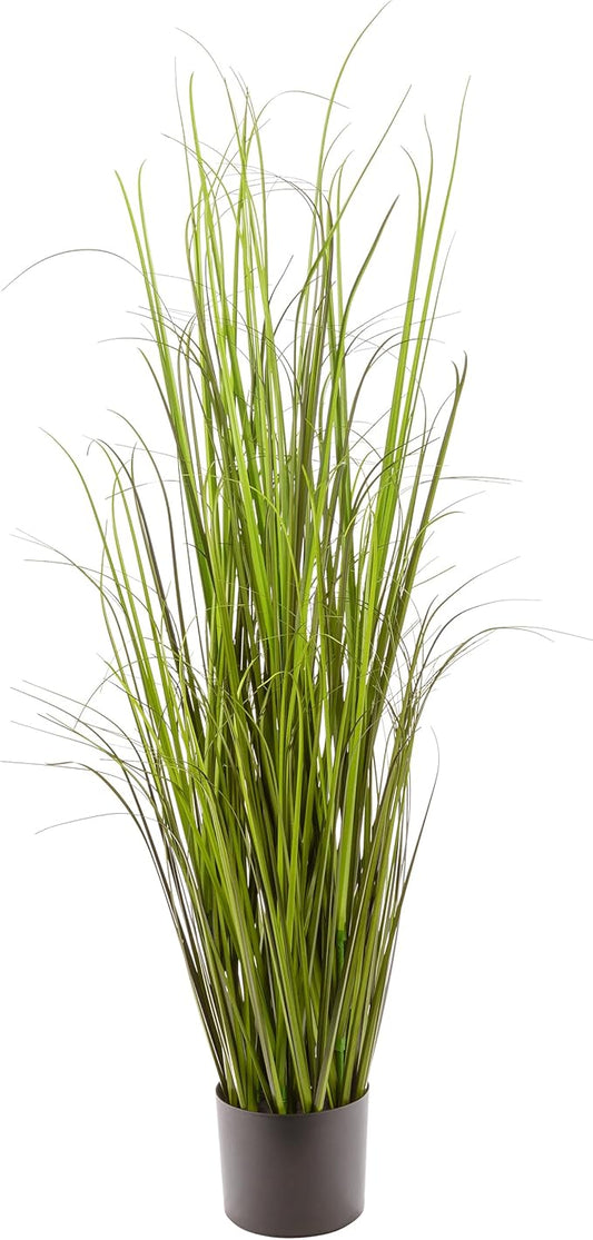 Naturae Decor 47” Tall Realistic Artificial Grass, Outdoor & Indoor Potted Plant – Fake Grass Decor for Home, Office & Patio, Durable & Low-Maintenance