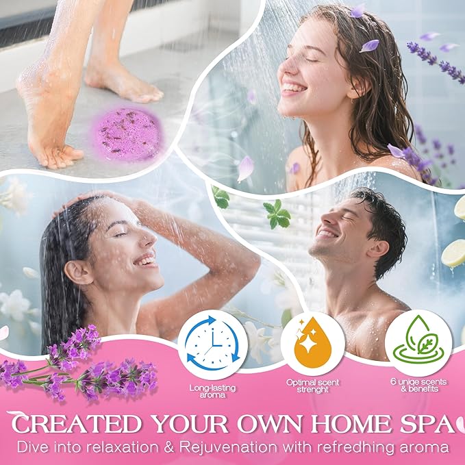 Shower Steamers Aromatherapy Birthday Gifts for Women-12 Pack Mothers Day Gifts,Gifts for Grandma,Wife,Mothers,Stress Relief and Relaxation Gifts for Women and Men
