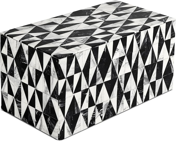 Handicrafts Home Modern Rectangular Decorative Box - Harlequin Pattern, 10x5x5 Inches