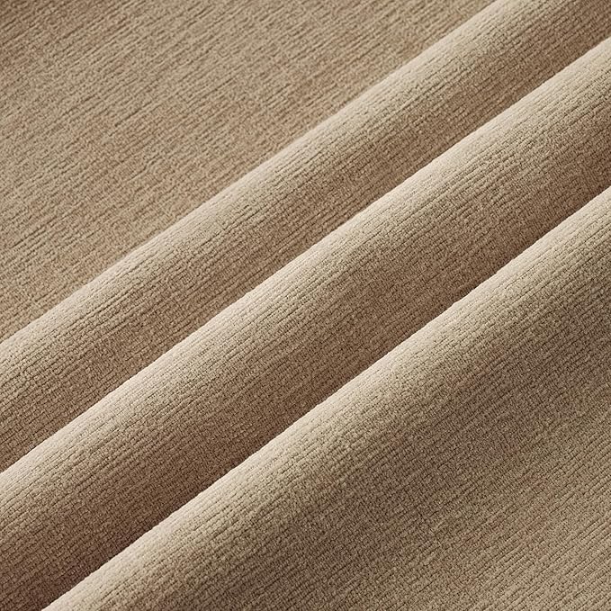 MIULEE Light Brown Couch Pillow Covers 18x18 Inch, Set of 2 Soft Chenille Decorative Square Throw Pillow Covers Farmhouse for Sofa Living Room Bed