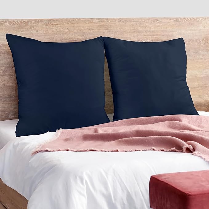 Utopia Bedding Throw Pillows Insert (Pack of 2, Navy) - 26 x 26 Inches Bed and Couch Pillows - Indoor Decorative Pillow