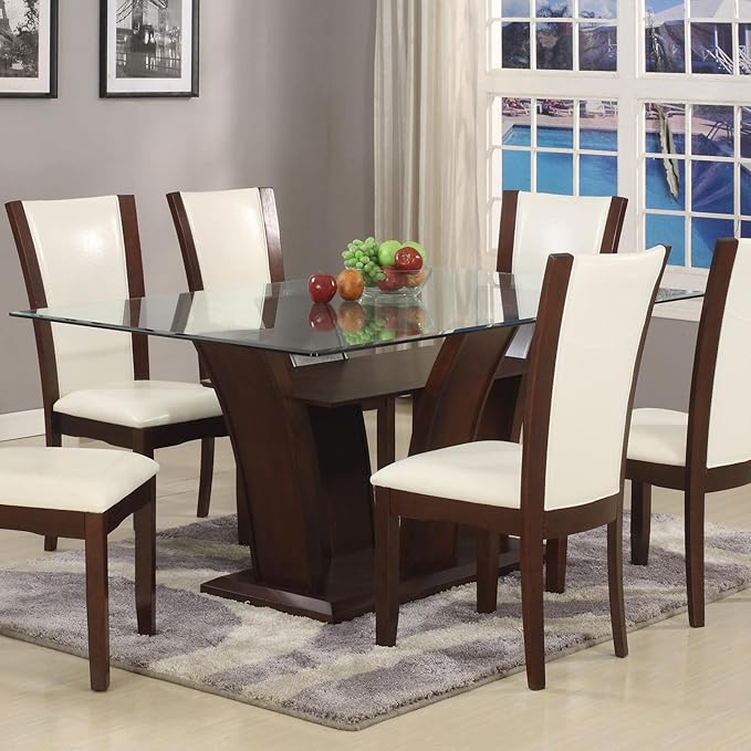 Fab Glass and Mirror 30" X 48" Rectangle 1/2" Inch Thick Tempered Radius Corners Beveled Edge Polish Glass Table Top, Clear