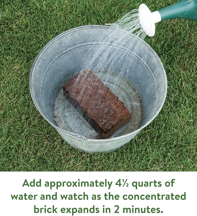 Burpee Organic Coconut Coir Concentrated Seed Starting Mix, 16 Quart