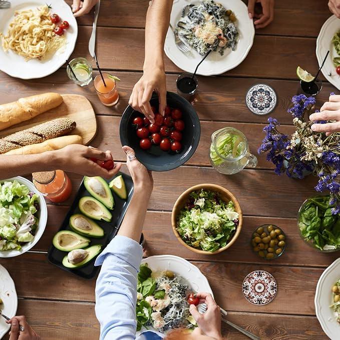 Trillionn 12 Pack Felt Cup Coasters for Drink, Absorbent Coasters for Coffee, Classical Flower Pattern Design Drink Coasters