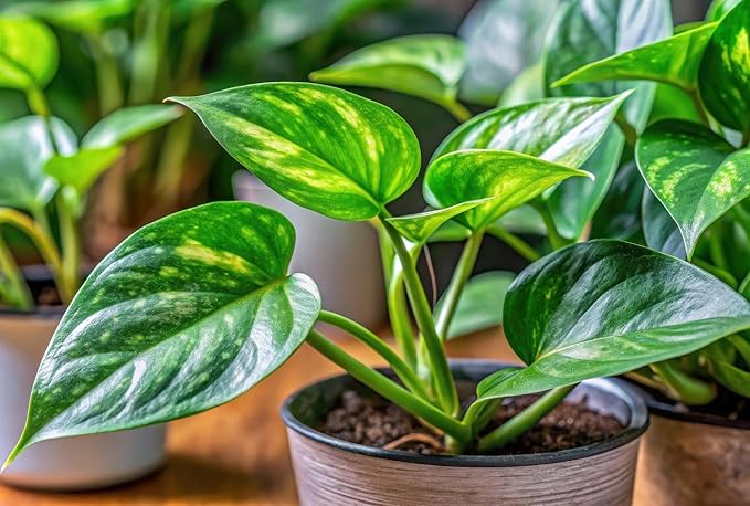 NJoy Pothos – Live Plant in 2 Inch Pot - Air Purifier Plant to Make Your House Healthier