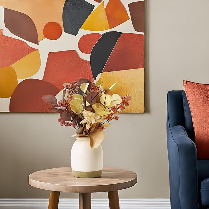 Timeless Luxe Bloom - Premium Artificial Fake Flower for Outdoor, Indoor, Garden, Home, Office, Bouquet Centerpiece Wedding, Event, Party Decoration (Autumnal Harmony Bouquet)