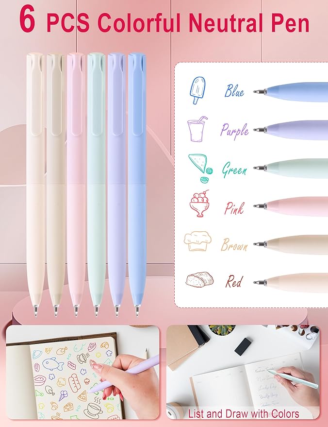 Pink Aesthetic School Supplies Set with 57Pcs Contains all the Daily Use Essentials Stationary for Students In the College