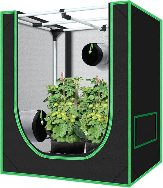 Small Grow Tent for Plants Indoor 18"x30"x36" Mylar Hydroponic Grow Tents Indoor Grow Room for Plant Fruit Flower Veg with Removable Waterproof Floor Tray