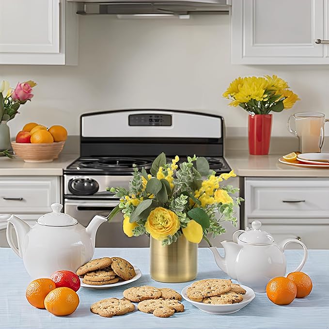 Timeless Luxe Bloom - Premium Artificial Fake Flower for Outdoor, Indoor, Garden, Home, Office, Bouquet Centerpiece Wedding, Event, Party Decoration (Sunhine Bliss Bouguet)