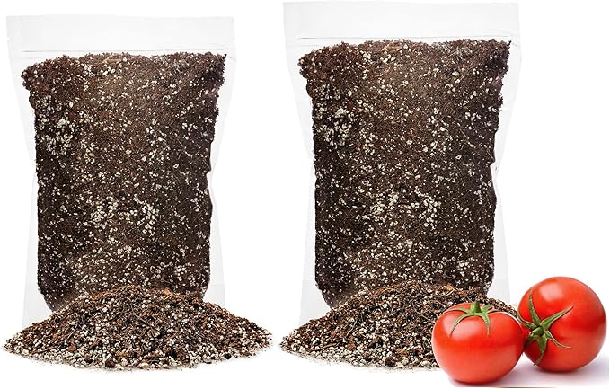 Organic Potting Soil for Tomato Plants - 10 Quart - Hand-Mixed with Natural Ingredients for Optimal Growth and Nutrient Retention
