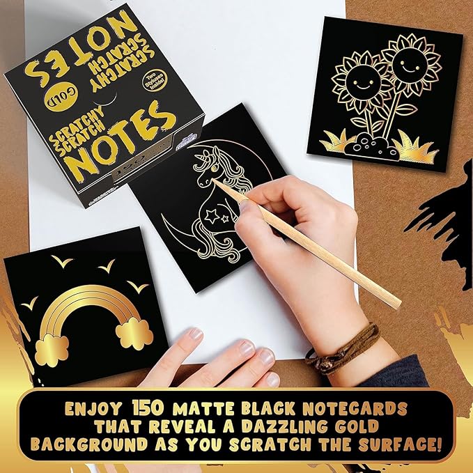 PURPLE LADYBUG Scratch Art for Kids - Crafts for Ages 8-12, Fun Creative Craft Activities for Kids, Teens, Summer, Camping, Travel, Gifts for Girls