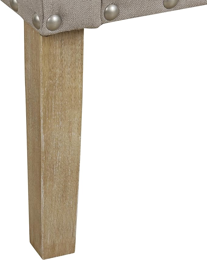 Homepop Home Decor | Upholstered Classic Swoop Arm Accent Chair | Accent Chairs for Living Room & Bedroom | Decorative Home Furniture, Sand Dune