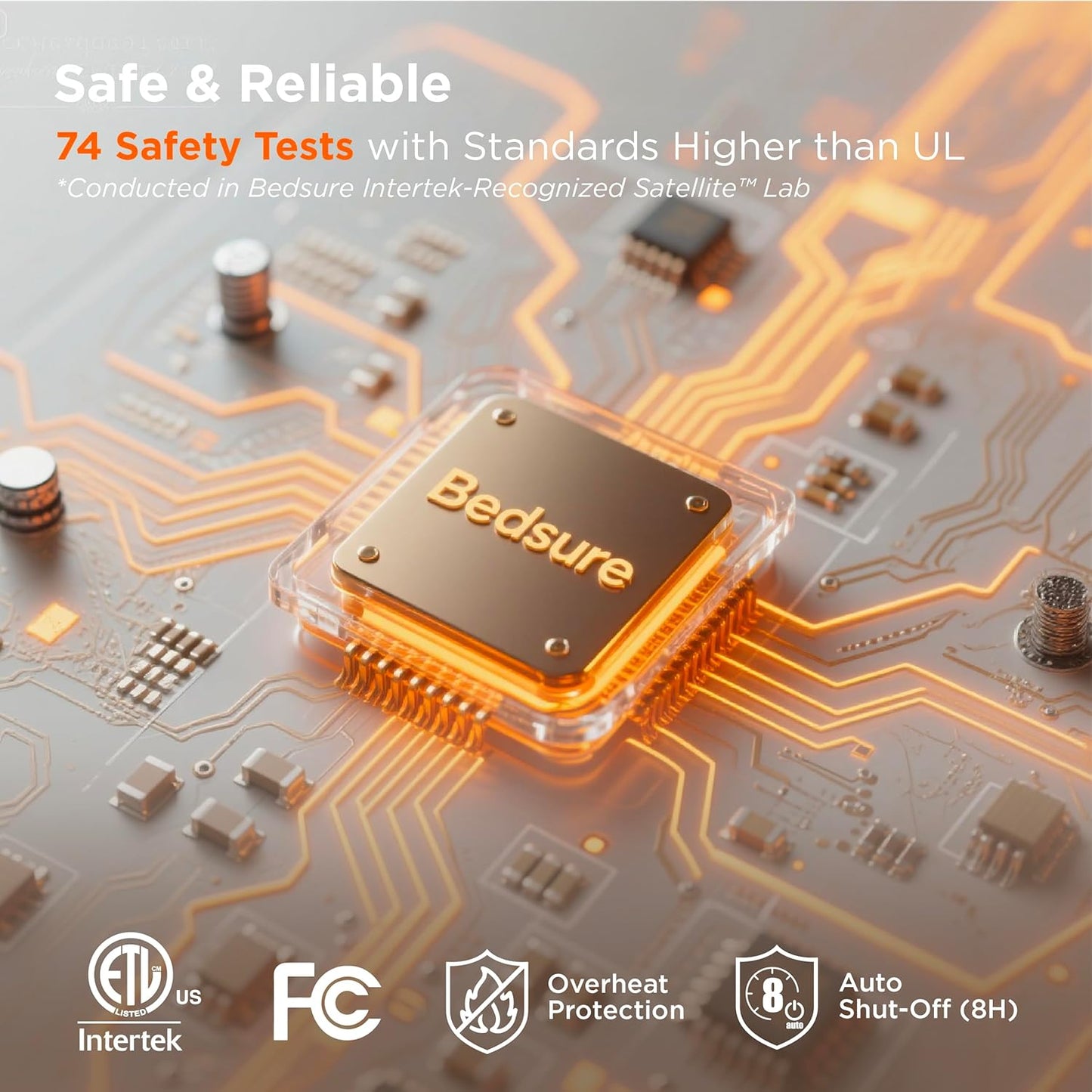 Bedsure Electric Blanket King Size - Dual Control Heated Blanket King Size, Fast Heating with 10 Time Settings & 10 Heat Settings, Warm Gift for Grandma (100x90 inches, Lvory)