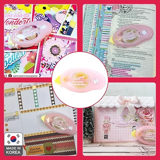 TapeRunner Double-Sided Adhesive Tape, 5/16 Inches by 315 Inches, Set of 5 Applicators