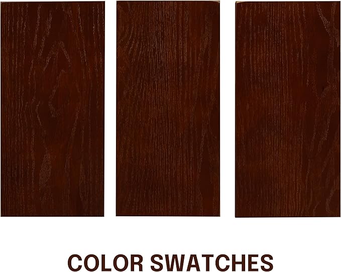 NTC Block 55 Inch Modern Farmhouse Dining Table, Rectangular Dinner Table for Dining Room, Living Room Furniture, Effortless Assembly, Dark Walnut