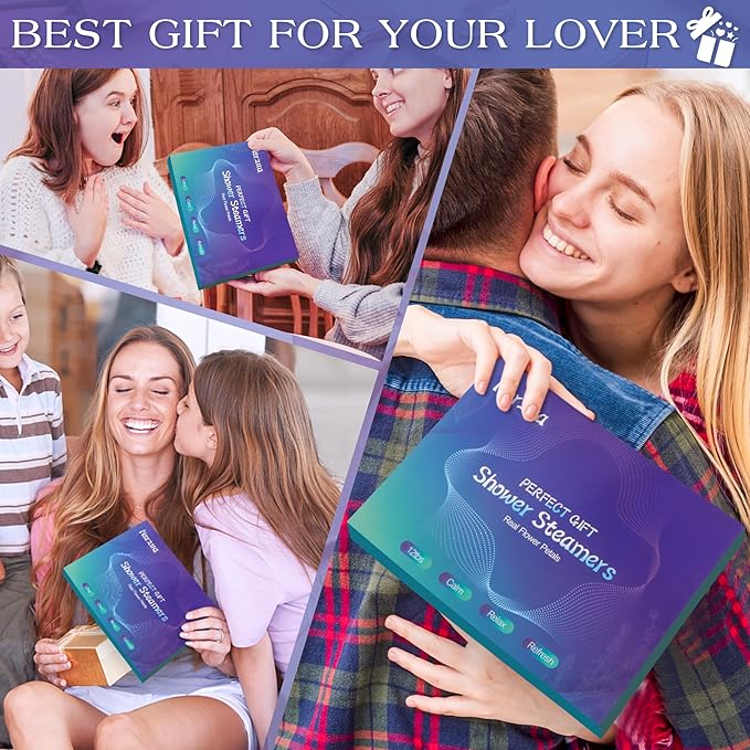 Shower Steamers Aromatherapy Birthday Gifts for Women-12 Pack Mothers Day Gifts,Gifts for Grandma,Wife,Mothers,Stress Relief and Relaxation Gifts for Women and Men
