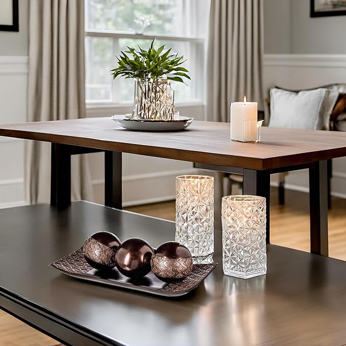 Creative Scents Dublin Brown Tray and Ball Set - Living Room, Entry Table Decor Centerpiece Table Decorations - Decorative Tray for Dining Room, Accent Decor Bowl for House Decoration