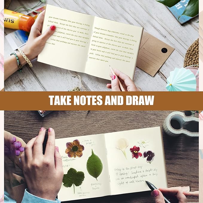 Thenshop 150 Pack Mini Notebooks Bulk Small Notepad Unlined Journals Pocket Blank Sketchbooks Kids Students Gifts Back to School Supplies 4 x 4 Inch 24 Sheets(Kraft)