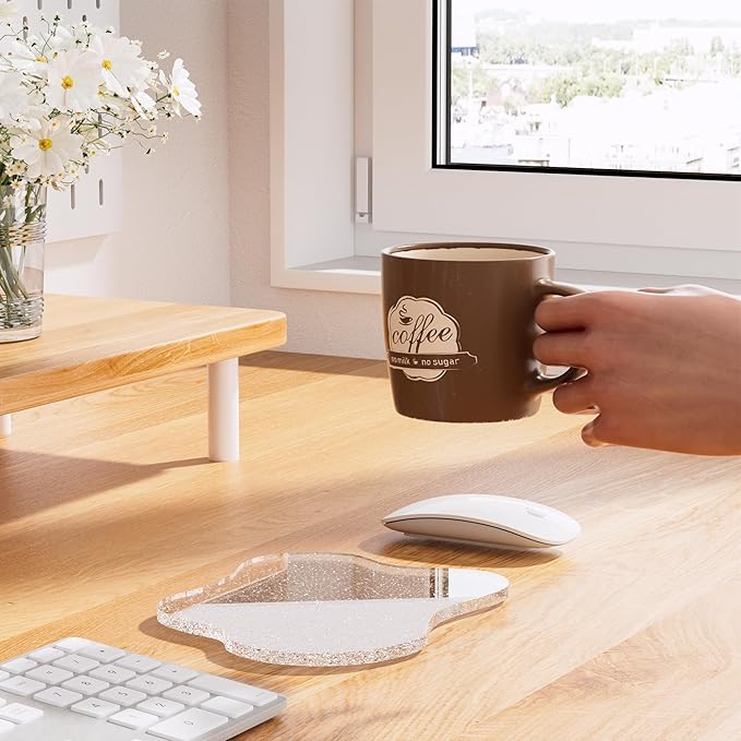 Acrylic Coaster Decorative Plates, Irregular Bar Drink Coaster,Perfect for Tabletop Protection and Accessories Display.