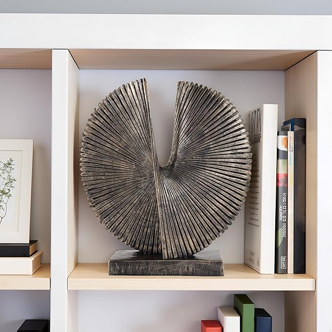 Modern Abstract Round Decorative Sculpture , Dining Living Room Desk Decor,Geometric Home Decor Statues,Shelf Top Decor Aesthetics,making it perfect for placing coffee tables or office shelves