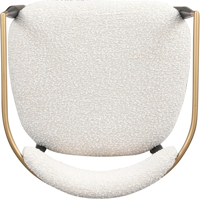 Morden Fort Counter Height Bar Stools Set of 2, Modern Upholstered Counter Stools with Gold Arms and Black Metal Legs, 26" Island Chairs for Kitchen and Home Bar