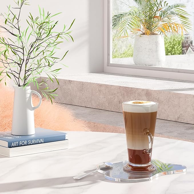 Acrylic 2Pcs/Set Coaster for Desk, Bar Drink Coaster, Cloud Shape Coffee Cup Coaster, Perfect for Tabletop Protection and Accessories Display