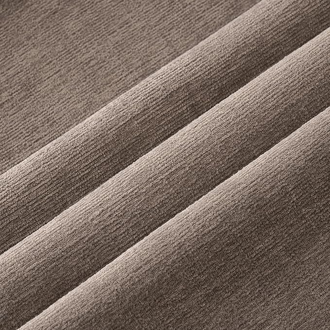 MIULEE Brown Couch Pillow Covers 18x18 Inch, Set of 2 Soft Chenille Decorative Square Throw Pillow Covers Farmhouse for Sofa Living Room Bed