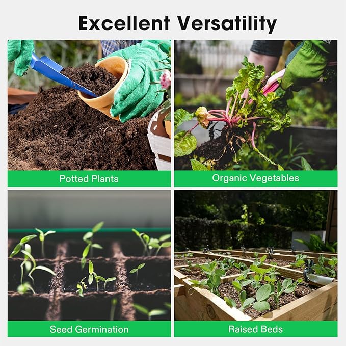 VIVOSUN Coco Coir Brick, 1.4lbs 100% Natural Organic Compressed Coconut Coir Fiber with Low EC, PH Balance & High Nutrition, Coconut Fiber Substrate, Coconut Soil for Plants, 6-Pack