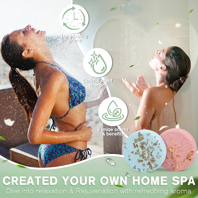 Shower Steamers Aromatherapy Birthday Gifts for Women-12 Pack Mothers Day Gifts,Gifts for Grandma,Wife,Mothers,Stress Relief and Relaxation Gifts for Women and Men,Created Your Own Home SPA