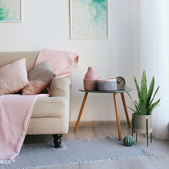 Bird Fiy Artificial Snake Plant 22.5" Faux Agave Fake Sansevieria Artificial Potted Plants for Indoor and Outdoor Home Office Décor